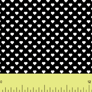 Heart Black background Outline Block Black And White Pattern HTV Adhesive Sold By RQC Supply Canada