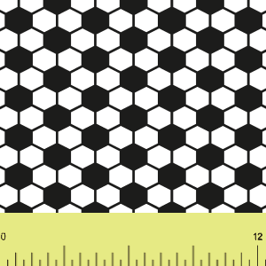 Hexagon Outline Block Black And White Pattern HTV Adhesive Sold By RQC Supply Canada