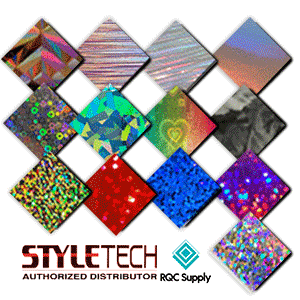 Holographic Styletech Adhesive Vinyl Bundle (14 Sheets)