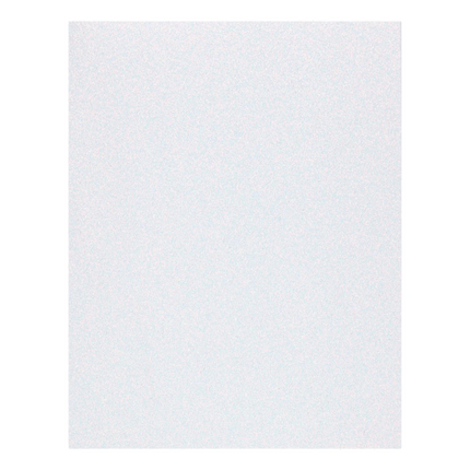 Get your Glitter Cardstock in 8.5" x 11" width now sold at RQC Supply Canada located in Woodstock, Ontario, showing iridescent white glitter scrapbooking paper