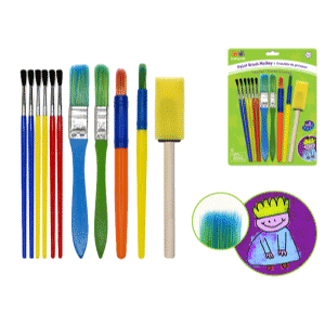 Krafty Kids: Lil' Artist Brush Medley x 11 Value - Pack Multi-Colour