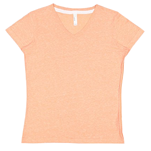 3591 V-neck Melange Women's T-shirt - LAT
