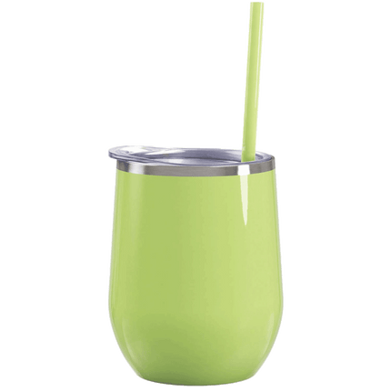 Matcha Maars Bev Steel Tropical Classic Pattern 12oz wine glass sold by RQC Supply made by Save a Cup