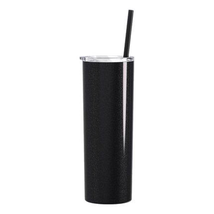 Sip in style with this Black Glitter Maars Skinny 20oz Tumbler from Save a Cup. Sold by RQC Supply Canada.