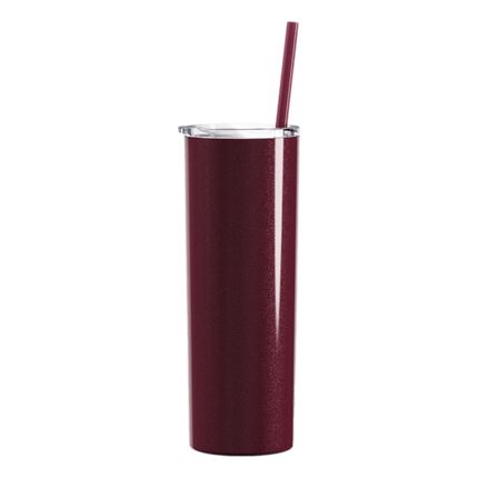 Sip in style with this Rosewood Glitter Maars Skinny 20oz Tumbler from Save a Cup. Sold by RQC Supply Canada.