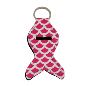 Pink Mermaid Chapstick Keychain Chapstick holder sold by RQC Supply Canada