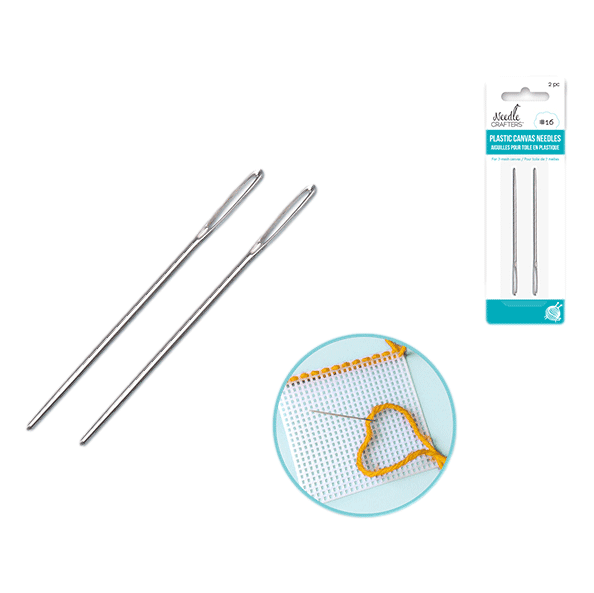 Plastic Canvas: #16 Needles 2pk for 7-Mesh Canvas - Needle Crafters – RQC  Supply Ltd