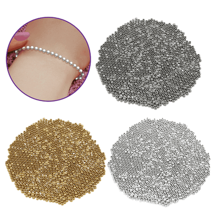 Metal Effect Beads: 4mm Luster Electroplated Round 30g - Craft Medley