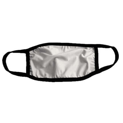 Kids SUBLIMATION MSK001A White Fabric Face Cover, White Sublimation Mask