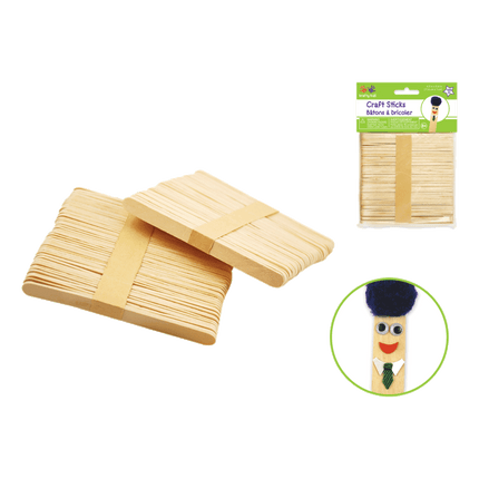 Natural Popsicle Sticks sold by RQC Supply Canada located in Woodstock, Ontario Canada