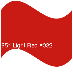 Discontinued Oracal 951 Light Red Adhesive Vinyl #032 - Red Gloss Finish