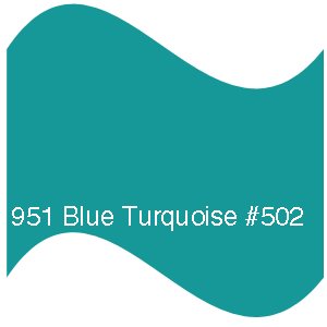 Discontinued Oracal 951 Blue Turquoise Adhesive Vinyl #502 - Teal Gloss Finish