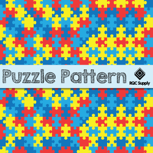 12"  Puzzle Pattern Vinyl