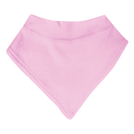 Pink Bandana Baby Bib Poly Cotton sold by RQC Supply Canada