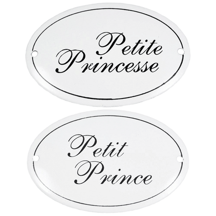 Petite Princesse or Petit Prince Door Signs sold by RQC Supply Canada located in Woodstock, Ontario