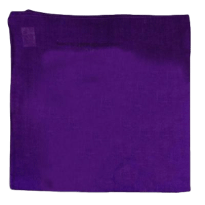 Purple Solid Colour Cotton Square Bandanas sold by RQC Supply Canada