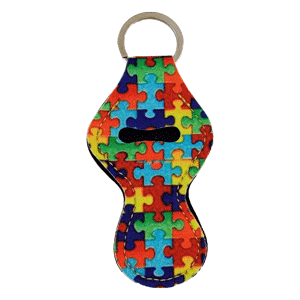 Autism Chapstick Keychain Chapstick holder sold by RQC Supply Canada