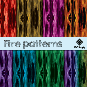 12"  Fire Pattern Vinyl
