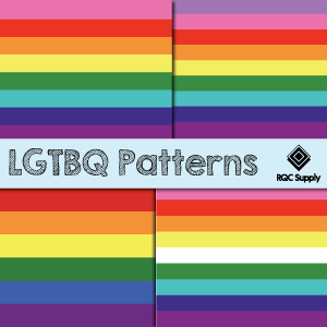 Large 12"  LGBTQ Pattern Vinyl