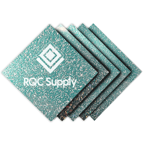 Styletech FX vinyl Sold By RQC Supply Canada shown in pacific teal permanent marine grade glitter vinyl