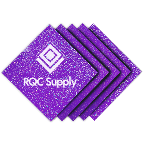 Styletech FX vinyl Sold By RQC Supply Canada shown in purple permanent marine grade glitter vinyl