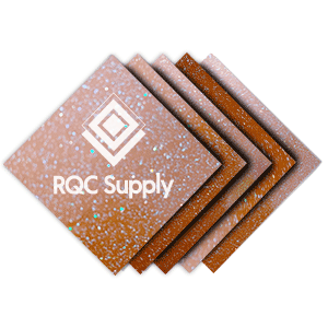 Styletech FX vinyl Sold By RQC Supply Canada shown in rust permanent marine grade glitter vinyl