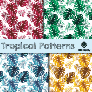 12"  Tropical Pattern Vinyl