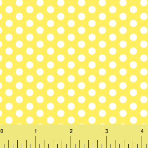 Yellow Polka Dots Printed Vinyl sold by RQC Supply Canada
