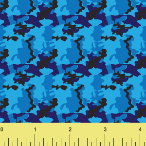 Blue Camo Pattern Printed Vinyl sold by RQC Supply Canada
