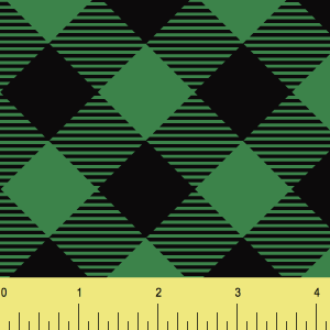 green plaid pattern cross big Printed Vinyl sold by RQC Supply Canada