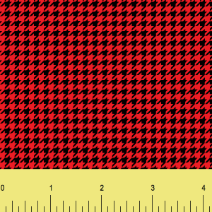 Houndstooth red Printed Vinyl sold by RQC Supply Canada