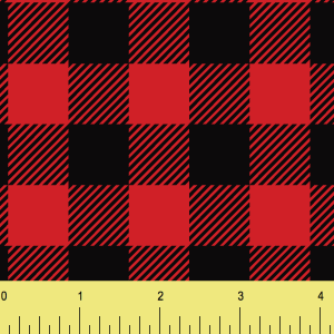 red plaid small Printed Vinyl sold by RQC Supply Canada