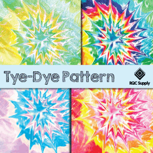 12"  Tye-Dye Pattern Vinyl
