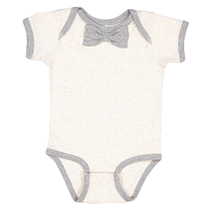4407 Infant Bow Tie Bodysuit- Rabbit Skins