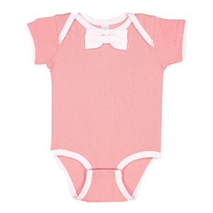 Pink Bowtie bodysuits sold by RQC Supply Canada