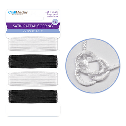 Satin Rattan this smooth & sleek satin cording is great for Beading & Jewelry, sold by RQC Supply Canada
