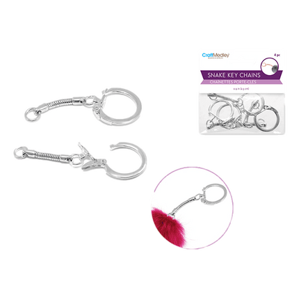 Silver Snake Key Chains sold by RQC Supply Canada