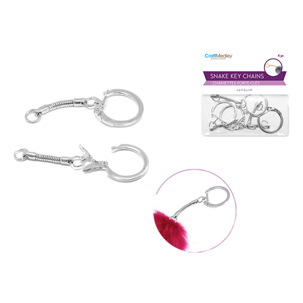 Silver Snake Key Chains sold by RQC Supply Canada