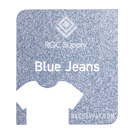 Siser 12" Sparkle Heat Transfer Vinyl (HTV). Shown in Blue Jeans, sold by RQC Supply Canada.