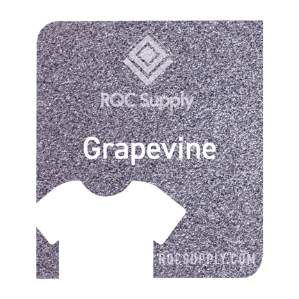 Siser 12" Sparkle Heat Transfer Vinyl (HTV). Shown in Grapevine, sold by RQC Supply Canada.