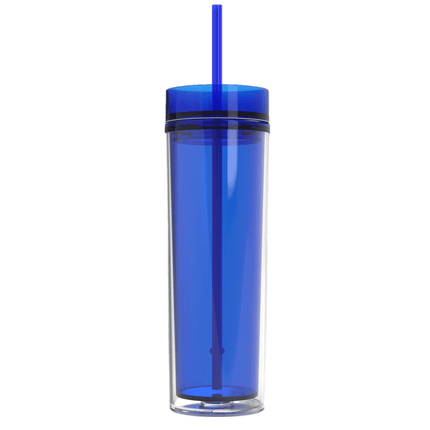 Get your blue skinny acrylic 16oz tumblers from Save a Cup from your Canadian Distributor RQC Supply Canada