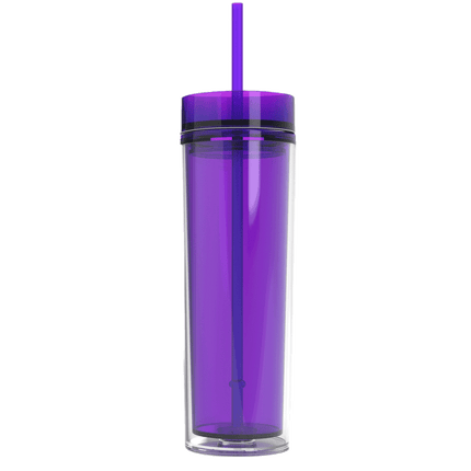 Get your Purple skinny acrylic 16oz tumblers from Save a Cup from your Canadian Distributor RQC Supply Canada