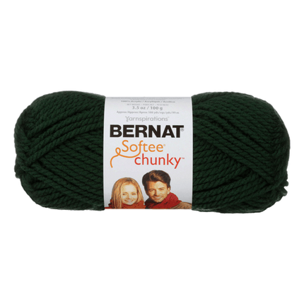 Dark Green, Softee, Chunky, Bernat Yarn, RQC Supply, Woodstock, Ontario