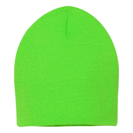 Sportsman 8" Acrylic Knit Beanie Hats sold by RQC Supply Canada located in Woodstock, Ontario shown in neon green colour