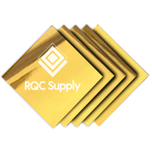 Styletech Chrome Adhesive Vinyl - 3 Foot Length. Shown in all available colours, sold by RQC Supply Canada, located in Woodstock, Ontario shown in Gold Chrome