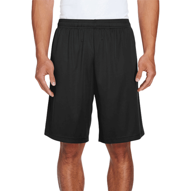 Men's Performance Shorts sold by RQC Supply Canada  shown in black colour
