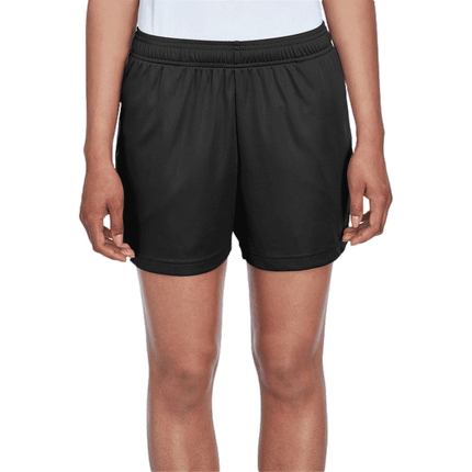Ladies Performance Shorts sold by RQC Supply Canada shown in black colour