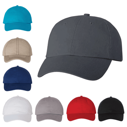 VC300A 6 Panel Adult Twill Baseball Hat Bio-Washed Dad's Cap - Valucap