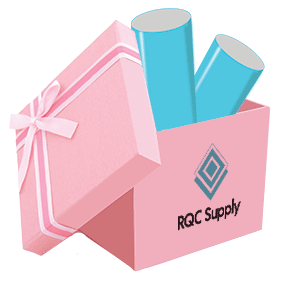 HTV and Adhesive Scrap Box Sold By RQC Supply Canada Pink