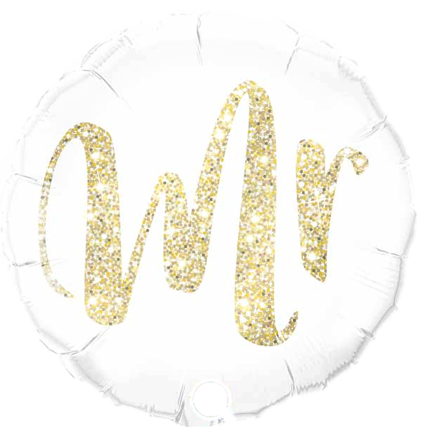 Mr Glitter Round Foil Balloons sold by RQC Supply Canada located in Woodstock, Ontario Canada